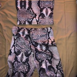 Two piece bandeau set